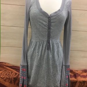 Free People Grey Cotton Tunic/Dress